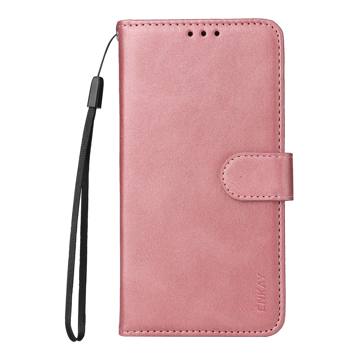 OnePlus 15R ENKAY - 2-i-1 Kunstlæder Cover inkl. Skærmbeskyttelsesglas - Lyserød