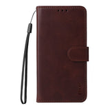 OnePlus 15R ENKAY - 2-i-1 Kunstlæder Cover inkl. Skærmbeskyttelsesglas - Brun
