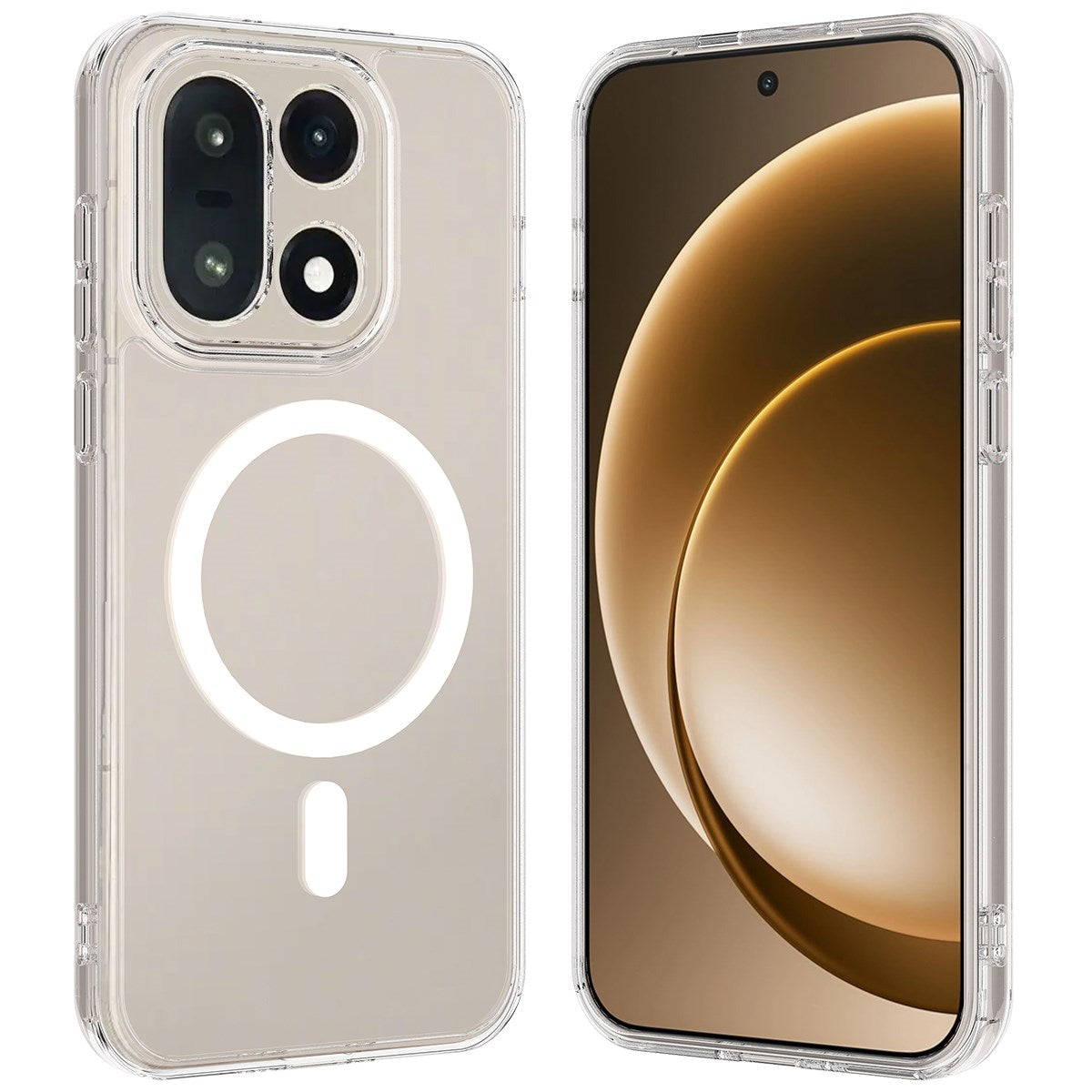 EIDERWOOD OnePlus 15 Hybrid Plastik Mobil Cover - MagSafe Kompatibel - Gennemsigtig