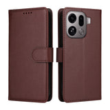 OPPO Find X9 Pro EIDERWOOD Kunstlæder Flip Cover - Strop - Brun