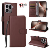 OPPO Find X9 Pro EIDERWOOD Kunstlæder Flip Cover - Strop - Brun