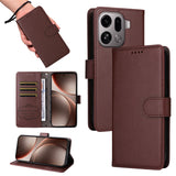 OPPO Find X9 Pro EIDERWOOD Kunstlæder Flip Cover - Strop - Brun