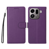 OPPO Find X9 Pro EIDERWOOD Kunstlæder Flip Cover - Strop - Lilla