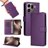 OPPO Find X9 Pro EIDERWOOD Kunstlæder Flip Cover - Strop - Lilla