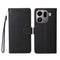 OPPO Find X9 Pro EIDERWOOD Kunstlæder Flip Cover - Strop - Sort