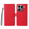 OPPO Find X9 Pro EIDERWOOD Kunstlæder Flip Cover - Strop - Rød