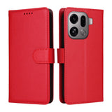 OPPO Find X9 Pro EIDERWOOD Kunstlæder Flip Cover - Strop - Rød