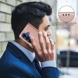 Samsung Galaxy S26+ (Plus) BINFEN Kunstlæder Flip Cover - RFID Blokering - Kortholder - Ståfunktion - Rose Gold