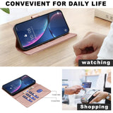 Samsung Galaxy S26+ (Plus) BINFEN Kunstlæder Flip Cover - RFID Blokering - Kortholder - Ståfunktion - Rose Gold