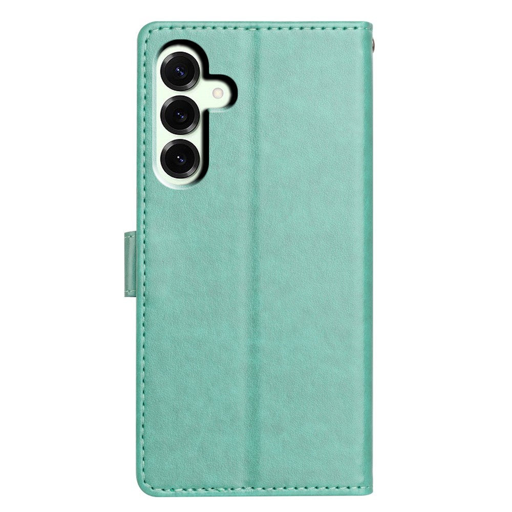 Samsung Galaxy A27 EIDERWOOD Kunstlæder Flip Cover - Strop - Grøn