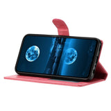 Samsung Galaxy A27 EIDERWOOD Kunstlæder Flip Cover - Strop - Lyserød