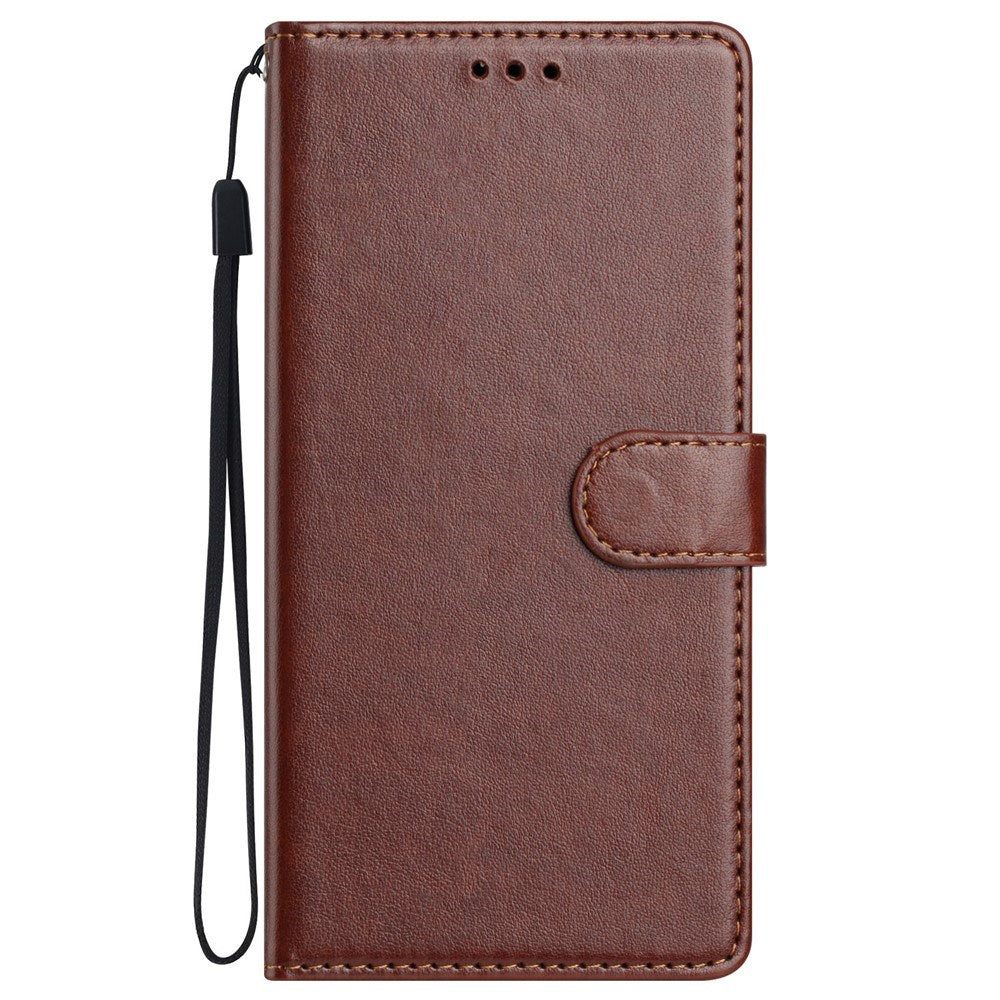 Samsung Galaxy A27 EIDERWOOD Kunstlæder Flip Cover - Strop - Brun