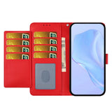 Google Pixel 10a EIDERWOOD Kunstlæder Flip Cover m. Strop - Rød