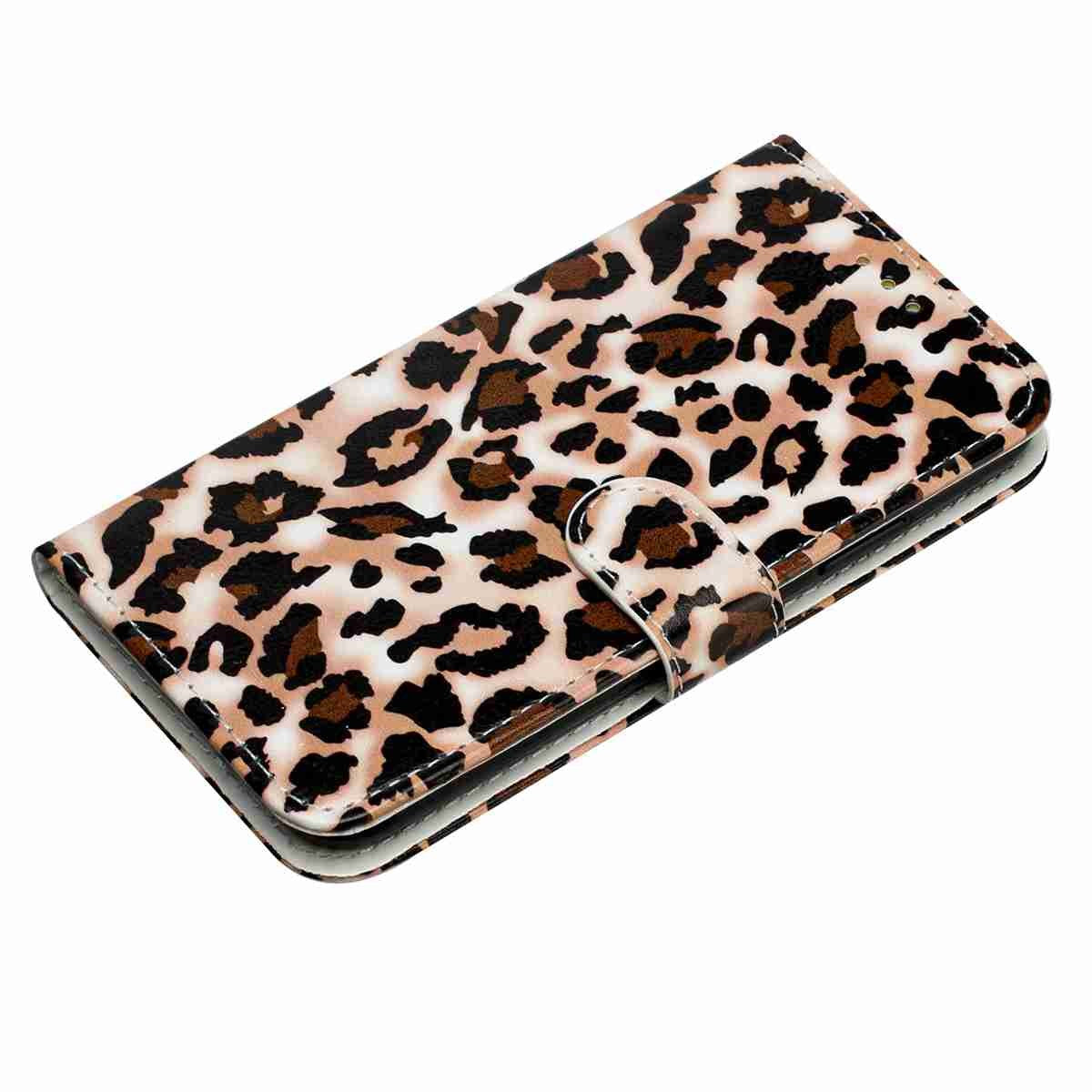 EIDERWOOD Samsung Galaxy A57 Kunstlæder Flip Cover - Mønster & Strop - Leopard