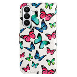 EIDERWOOD Samsung Galaxy A57 Kunstlæder Flip Cover - Mønster & Strop - Sommerfugle