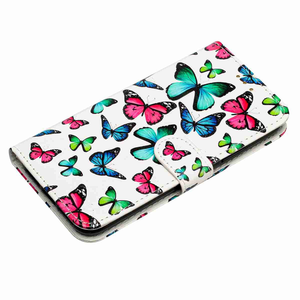 EIDERWOOD Samsung Galaxy A57 Kunstlæder Flip Cover - Mønster & Strop - Sommerfugle