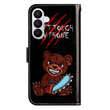 EIDERWOOD Samsung Galaxy A57 Kunstlæder Flip Cover - Mønster & Strop - Don't Touch My Phone