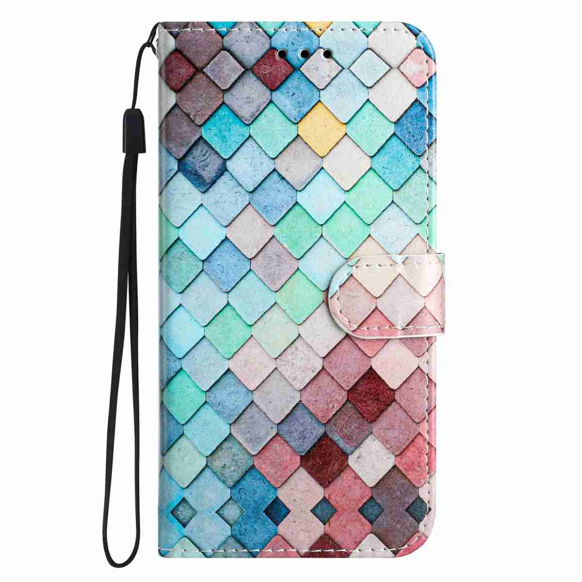 EIDERWOOD Samsung Galaxy A57 Kunstlæder Flip Cover - Mønster & Strop - Gitter