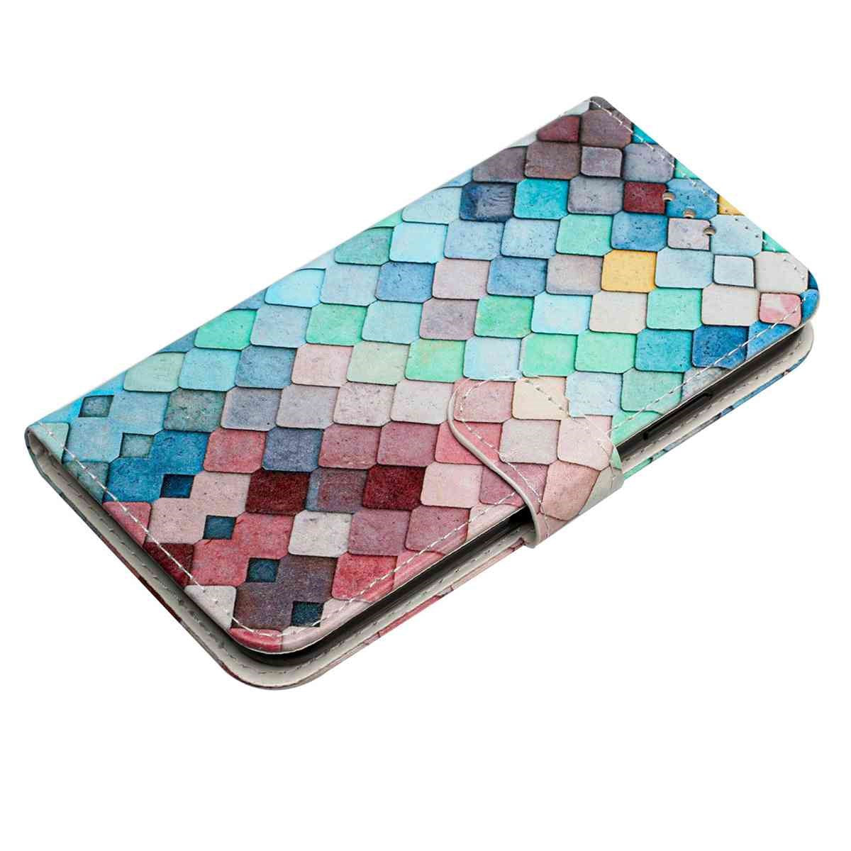 EIDERWOOD Samsung Galaxy A57 Kunstlæder Flip Cover - Mønster & Strop - Gitter