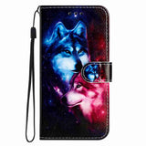EIDERWOOD Samsung Galaxy A57 Kunstlæder Flip Cover - Mønster & Strop - Ulve