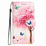 EIDERWOOD Samsung Galaxy A57 Kunstlæder Flip Cover - Mønster & Strop - Kirsebærtræ