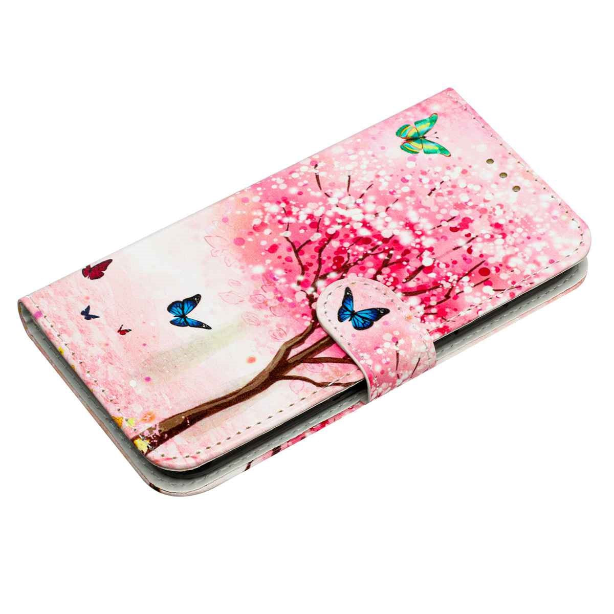 EIDERWOOD Samsung Galaxy A57 Kunstlæder Flip Cover - Mønster & Strop - Kirsebærtræ