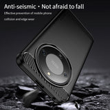 Honor Magic8 Lite MOFI Brushed Carbon Fiber Plast Mobilcover - Sort