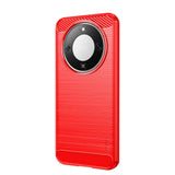 Honor Magic8 Lite MOFI Brushed Carbon Fiber Plast Mobilcover - Rød