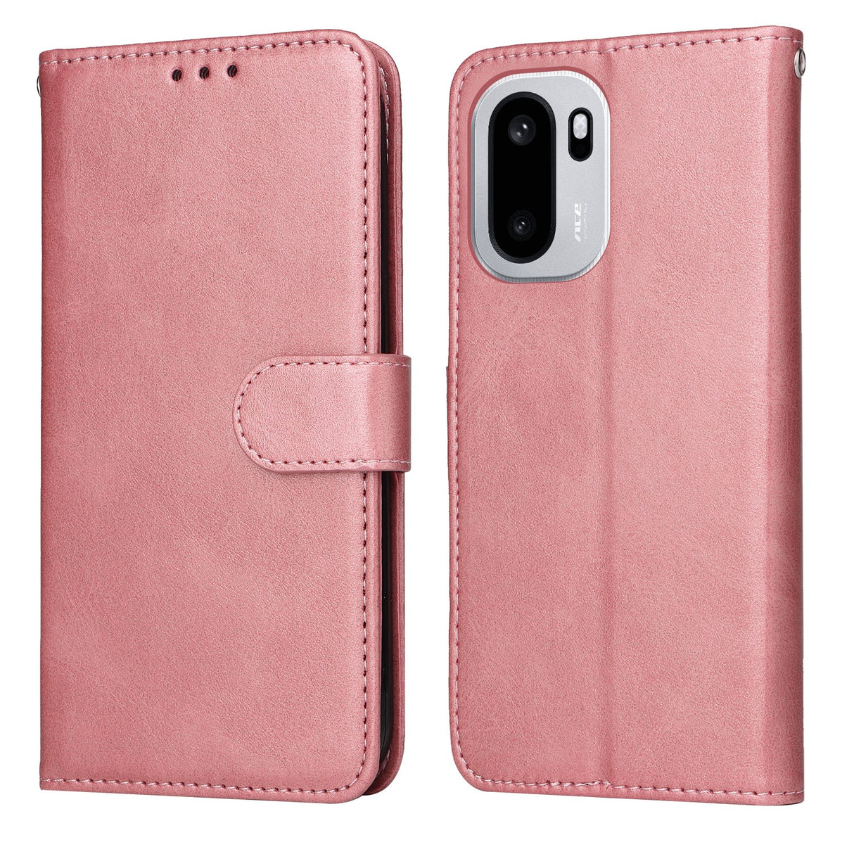 OnePlus 15R EIDERWOOD Kunstlæder Flip Cover - Strop - Lyserød