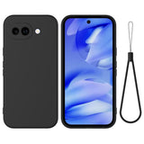 Google Pixel 10a EIDERWOOD Foret Silikone Bagside Cover m. Strop - Sort