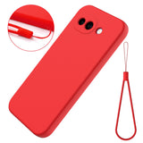 Google Pixel 10a EIDERWOOD Foret Silikone Bagside Cover m. Strop - Rød