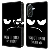 Samsung Galaxy A37 EIDERWOOD Flipcover m. Indbygget Kortholder & Ståfunktion - "Don't Touch My Phone"