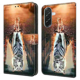 Samsung Galaxy A57 EIDERWOOD Flipcover m. Indbygget Kortholder & Ståfunktion - Kat & Tiger