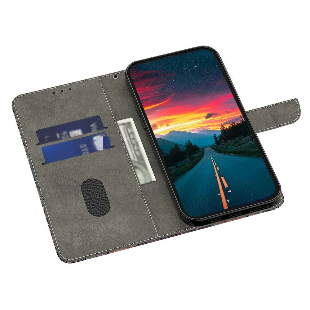 Samsung Galaxy A57 EIDERWOOD Flipcover m. Indbygget Kortholder & Ståfunktion - Kat & Tiger