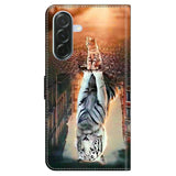 Samsung Galaxy A57 EIDERWOOD Flipcover m. Indbygget Kortholder & Ståfunktion - Kat & Tiger