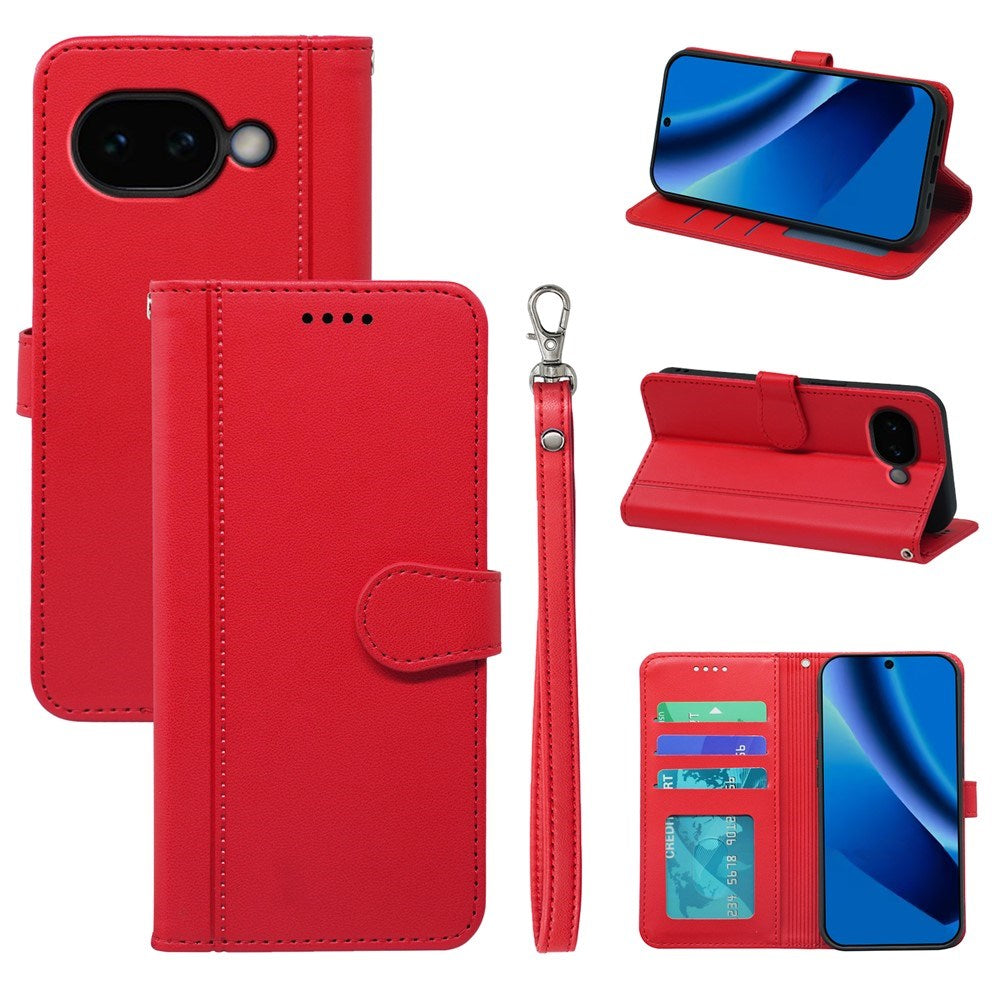 Google Pixel 10a EIDERWOOD Kunstlæder Flip Cover - Rød
