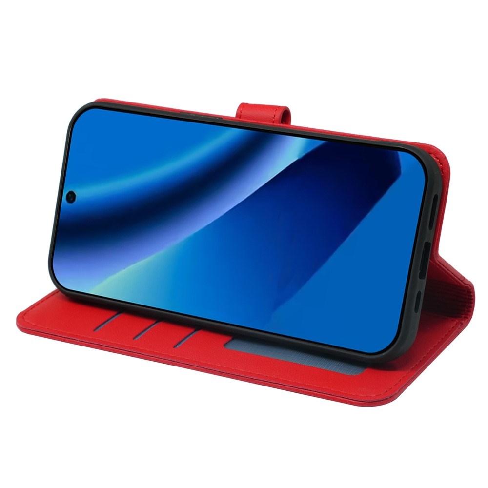 Google Pixel 10a EIDERWOOD Kunstlæder Flip Cover - Rød