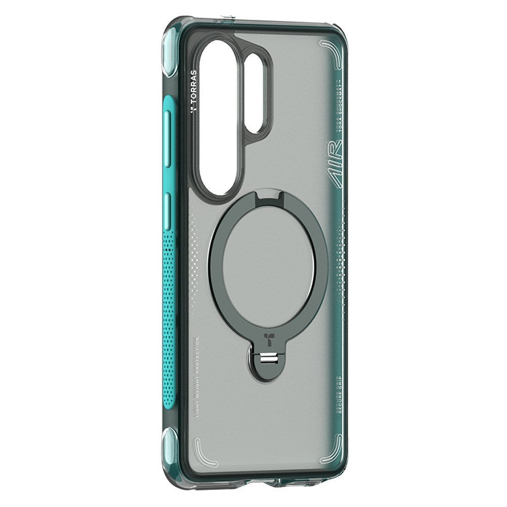 TORRAS Samsung Galaxy S26 Ultra Ostand Q3 Air Cover m. Kickstand - MagSafe Kompatibel - Turkis