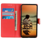 Motorola Moto G72 Litchi Leather Flip Cover m. Lommebok - Rød
