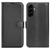 Samsung Galaxy A57 - EIDERWOOD Kunstlæder Flip Cover - Sort