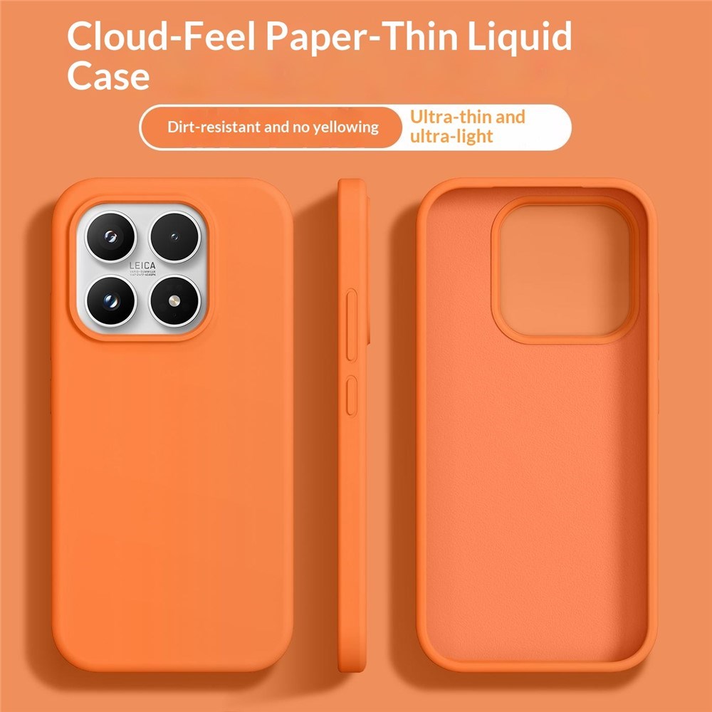 Xiaomi 17 EIDERWOOD 2-i-1 Silikone & Hård Plast Bagside Cover - Orange