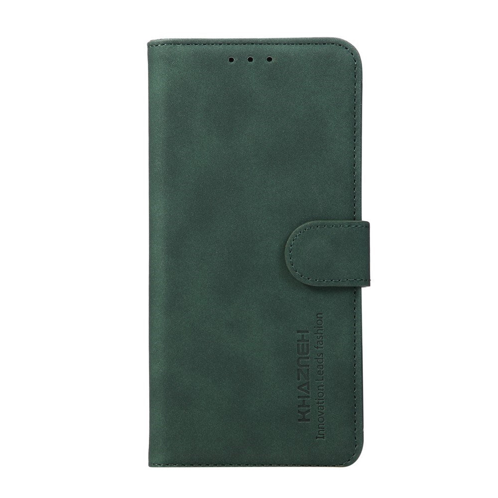 Samsung Galaxy A57 Kunstlæder Mobilcover m. Kortholder - Mørkegrøn
