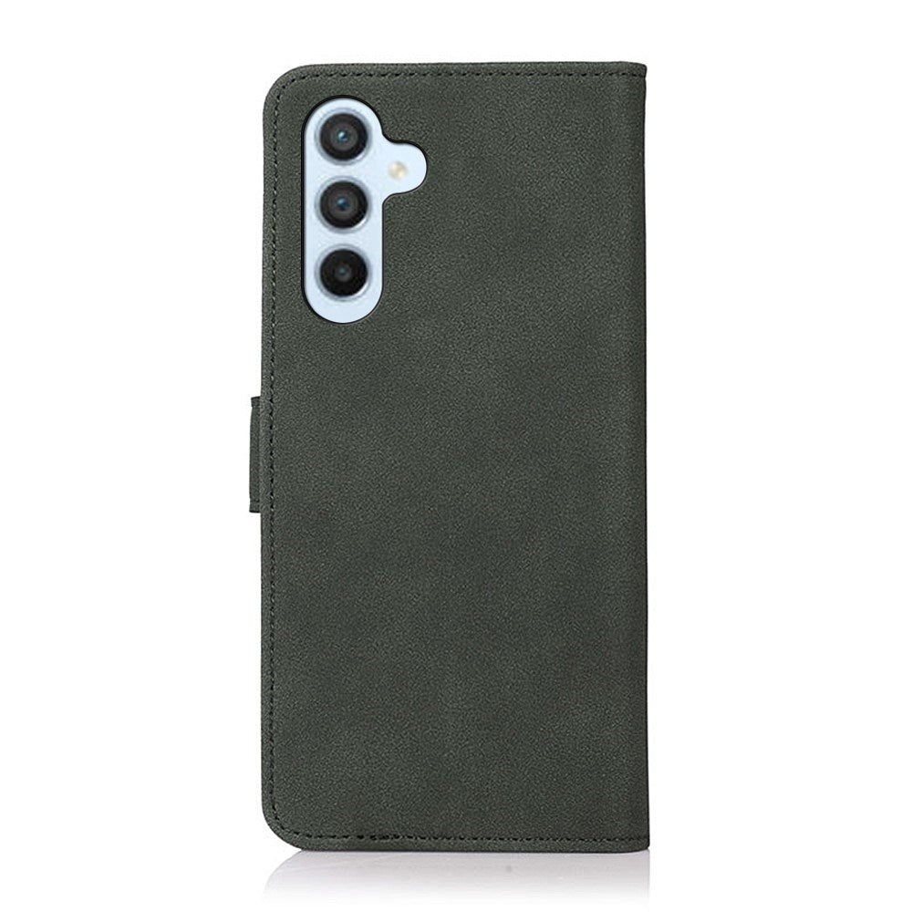 Samsung Galaxy A57 Kunstlæder Mobilcover m. Kortholder - Mørkegrøn