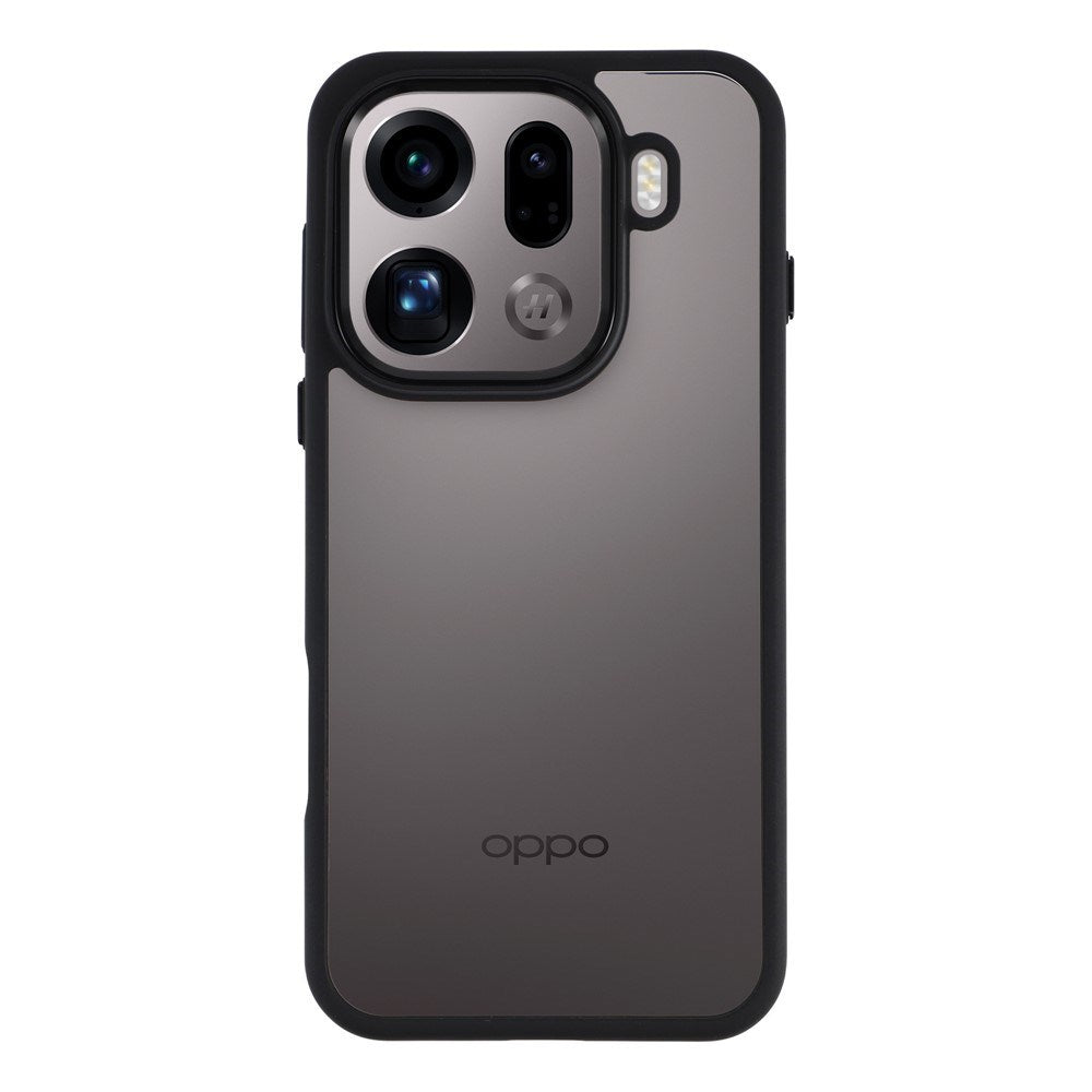 OPPO Find X9 Pro EIDERWOOD Hybrid Mobilcover - Gennemsigtig / Sort