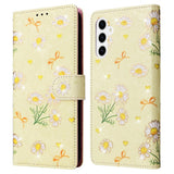 EIDERWOOD Samsung Galaxy S26 Kunstlæder Flip Cover - Blomster - Gul Marguerit