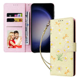 EIDERWOOD Samsung Galaxy S26 Kunstlæder Flip Cover - Blomster - Gul Marguerit