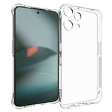 Nothing Phone (3a) Lite EIDERWOOD Fleksibelt Plast Bagside Cover m. Stødabsorberende Hjørner - Gennemsigtig