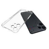 Nothing Phone (3a) Lite EIDERWOOD Fleksibelt Plast Bagside Cover m. Stødabsorberende Hjørner - Gennemsigtig