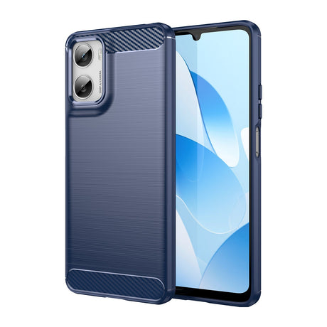 EIDERWOOD Motorola Moto G06 / G06 Power - Carbon Fiber Mobil Cover & Skærmbeskyttelse - Blå