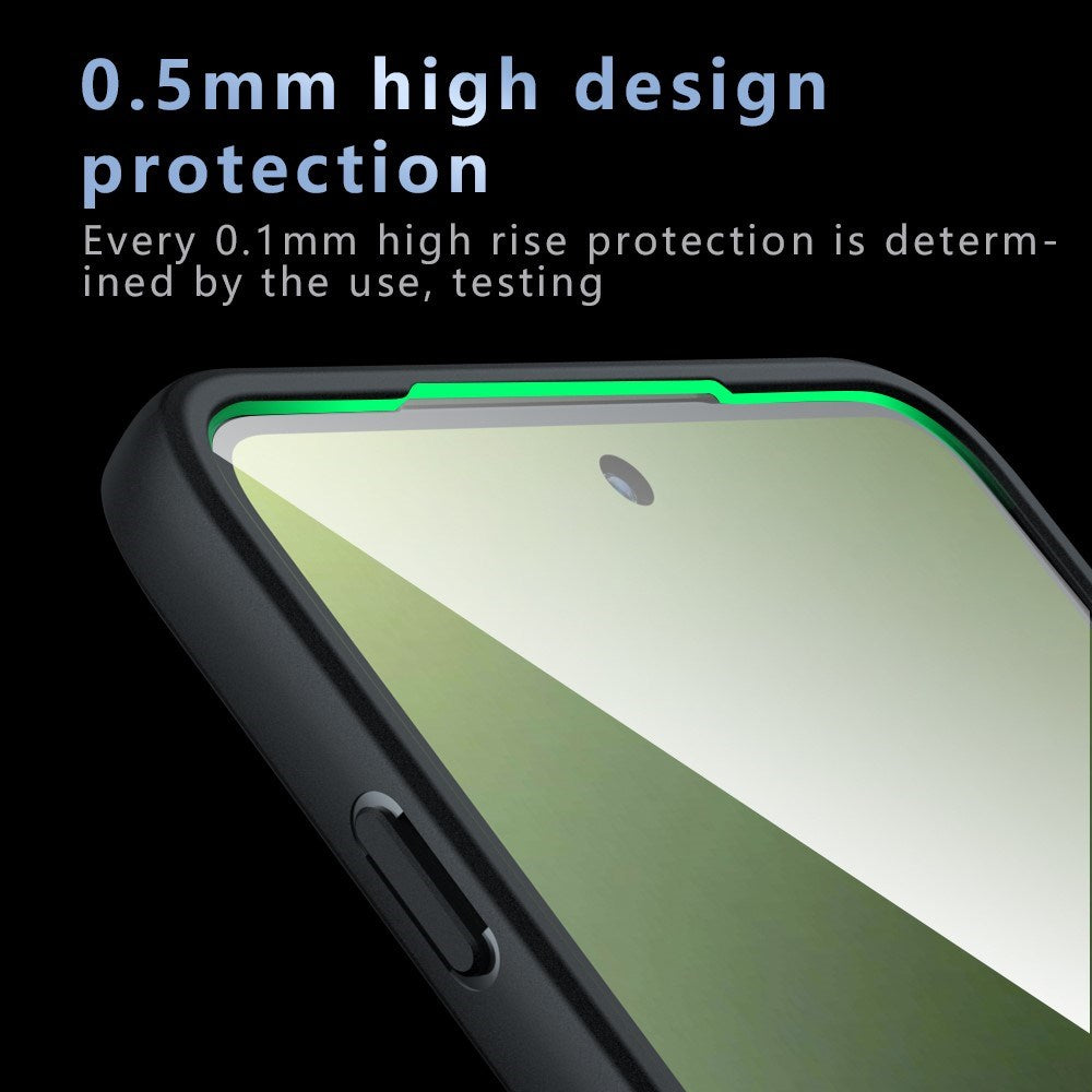 Motorola Edge 70 Max EIDERWOOD Stødabsorberende Hybrid Mobilcover - Gennemsigtig / Sort